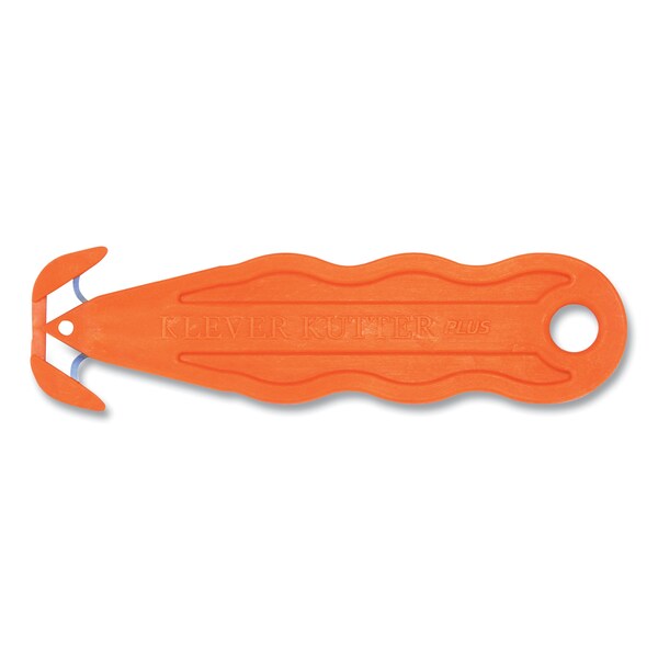 Klever Kutter Kurve Blade Plus Safety Cutter, 5.75" Handle, Orange